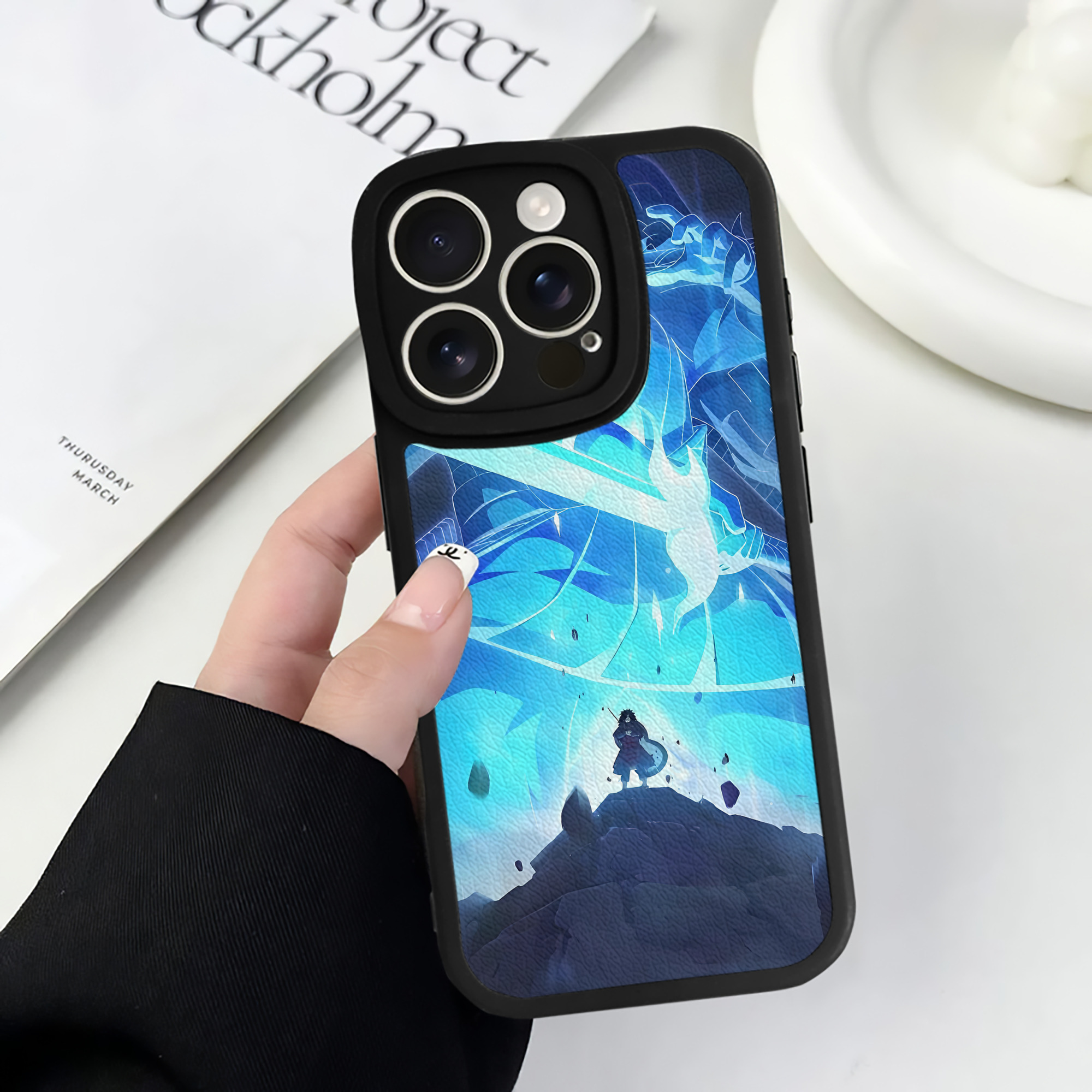 （画像用） NARUTO -ナルト- NARUTO -ナルト- 疾風伝 【iPhone 16シリーズ対応】シリコンスマホケース（レザー調） 材質：シリコン